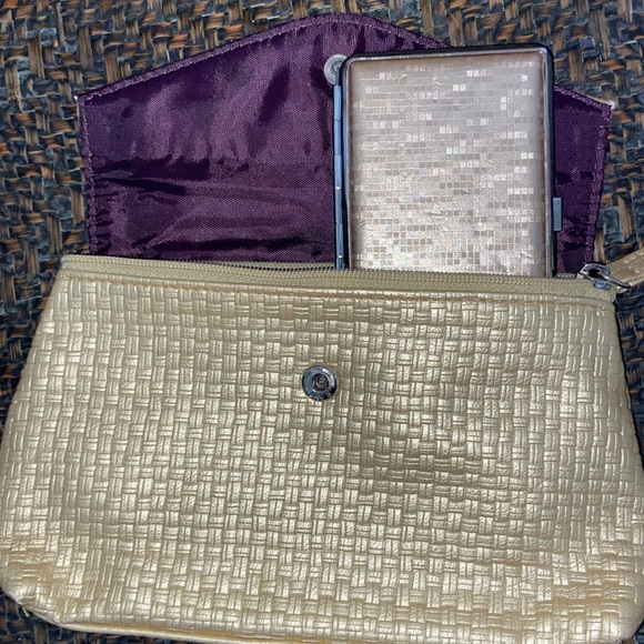 Gold Clutch with Credit Card Holder - Picture 9 of 9